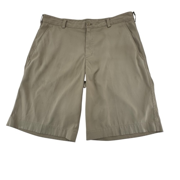 Nike Other - Nike Golf‎ Shorts Mens 34 Khaki Dri Fit Standard Fit Flat Front Pockets
